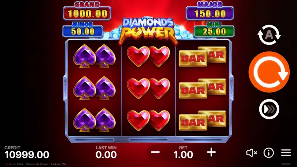 Diamonds Power: Hold and Win